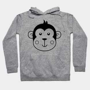 Monkey for Boys Girls and Adults - Monkey Head Hoodie